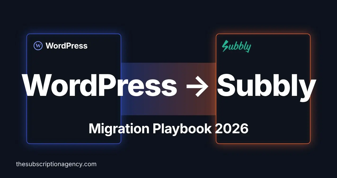 wordpress-to-subbly — WordPress to Subbly Migration: The Complete Playbook blog article image