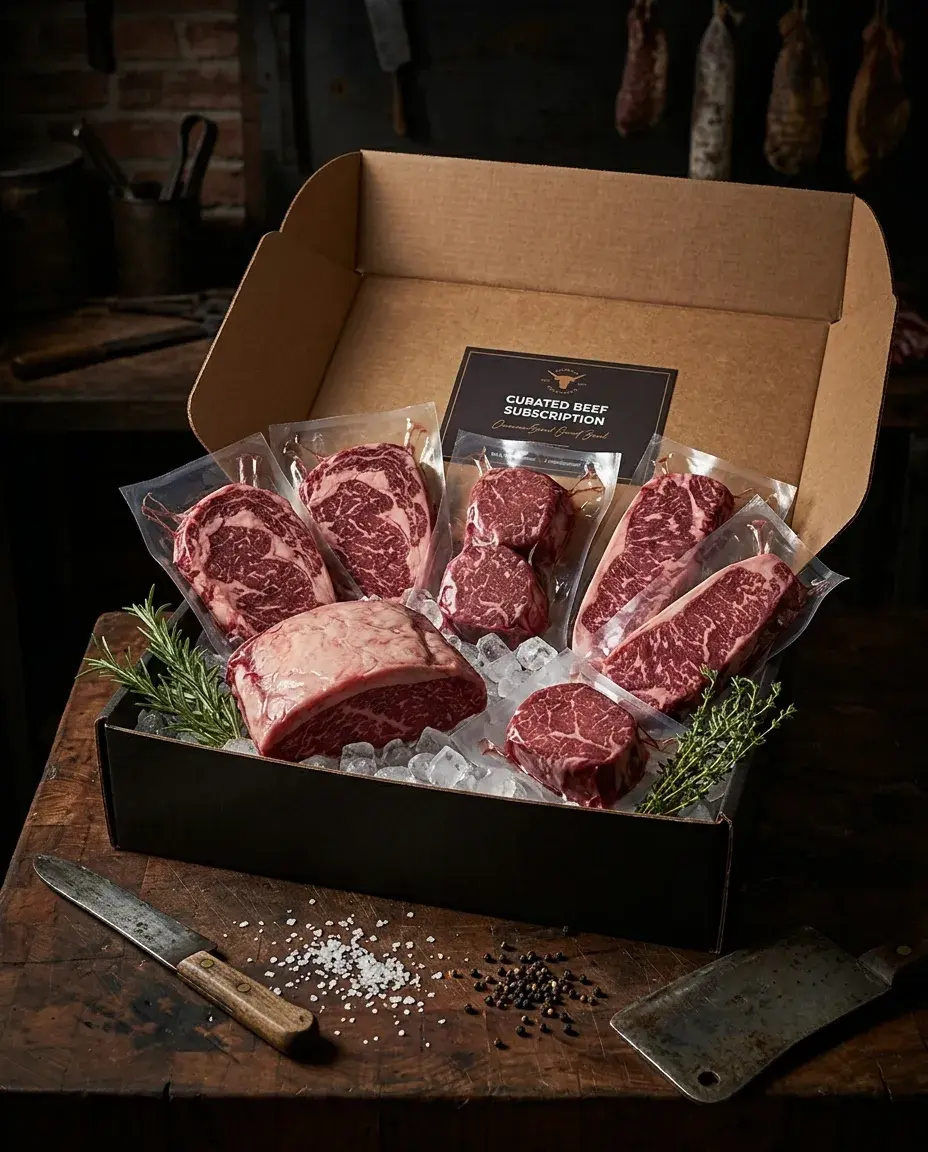 Food and beverage subscription ecommerce homepage design